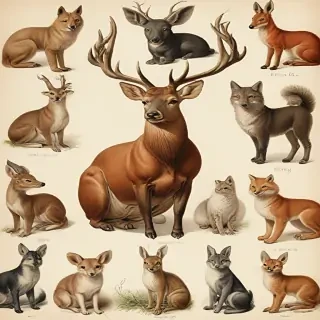 vintage illustrations animals