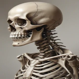 creative skeleton drawing art