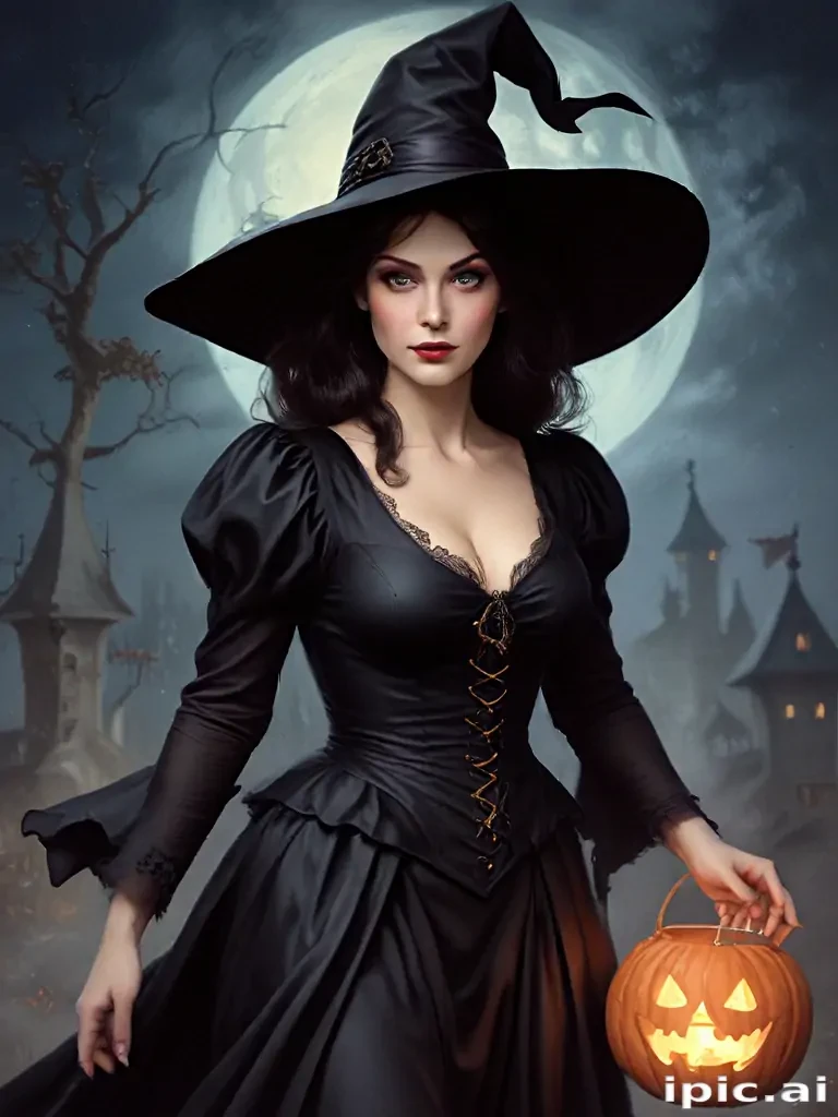 vintage witch art