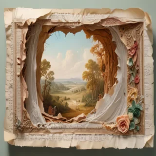 torn paper transparent