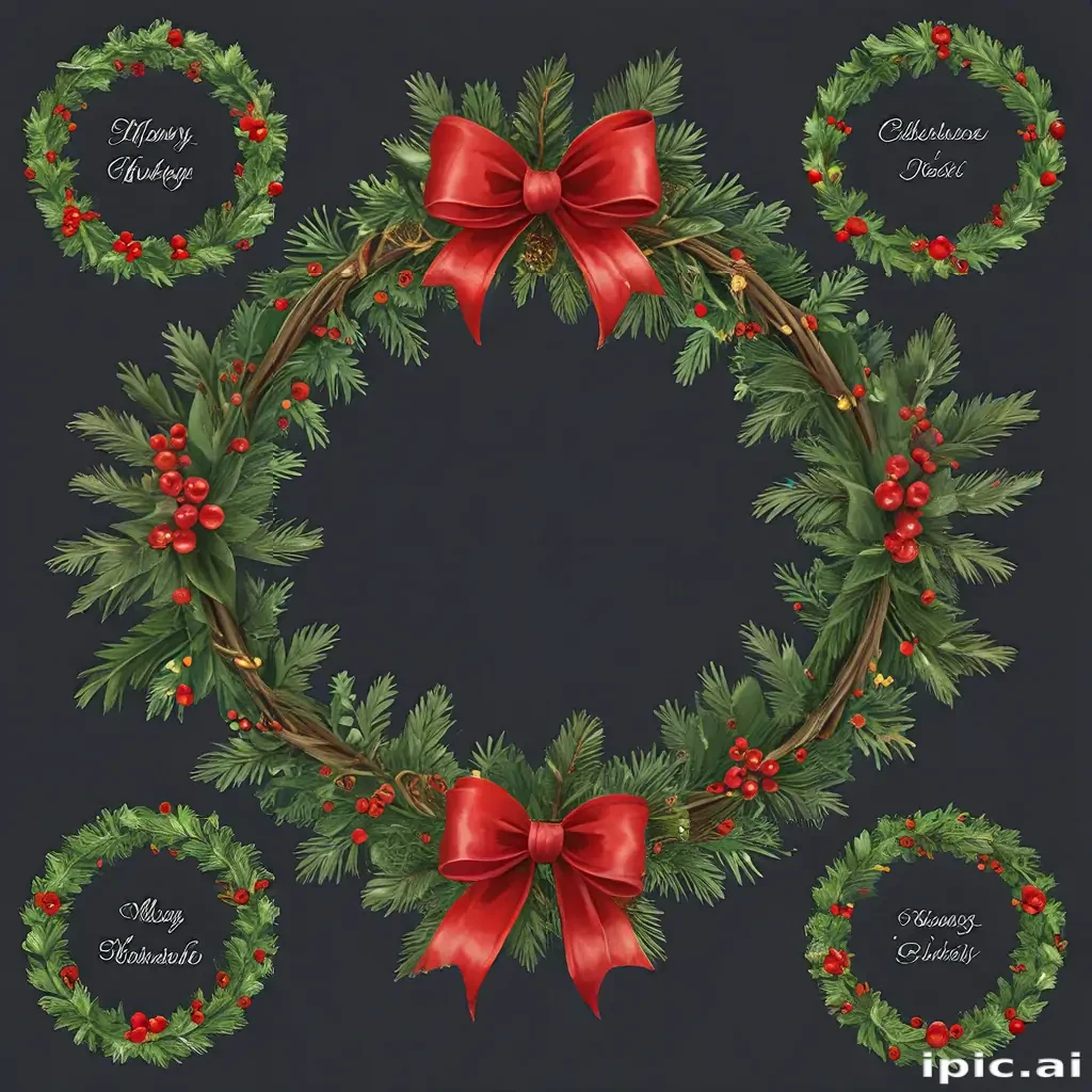 christmas wreath clip art