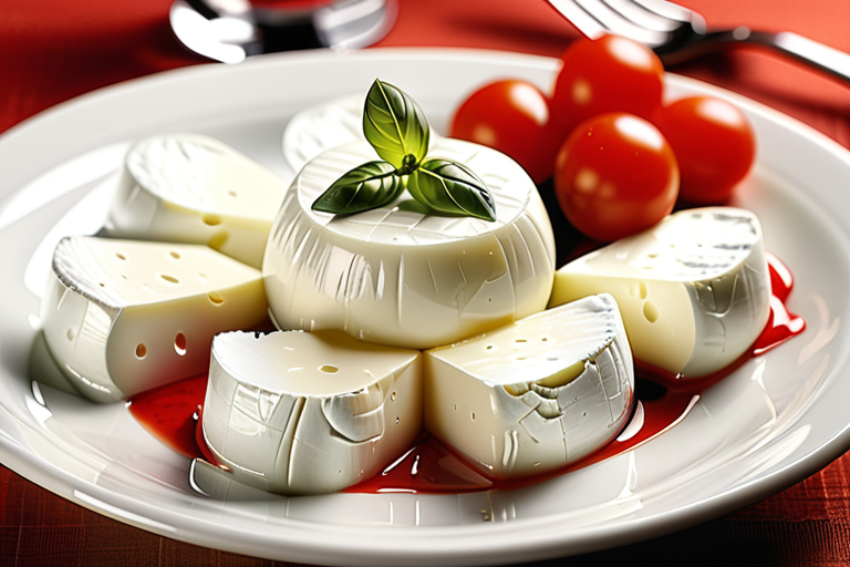 mozzarella-and-cream cheese often served as an appetizer