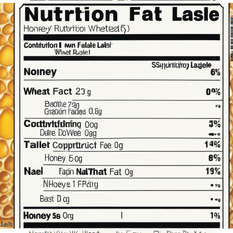 nature's own honey wheat nutrition label