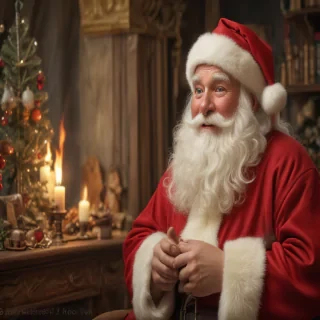 images of vintage santa