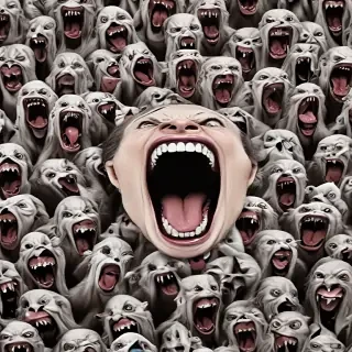 screaming background