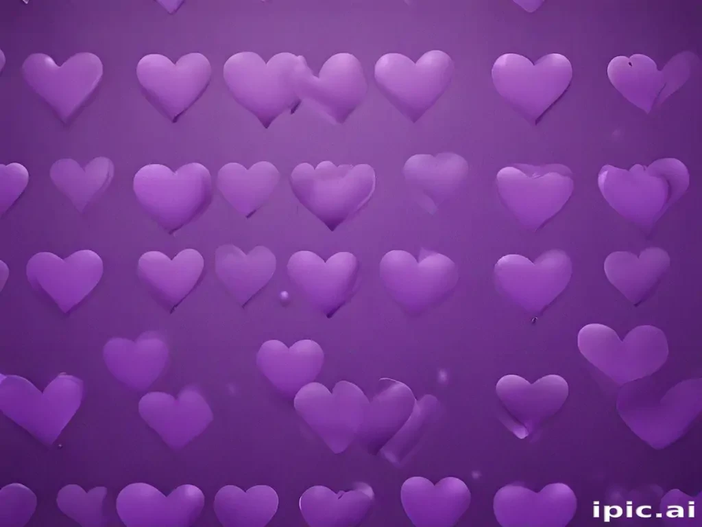 purple hearts wallpaper