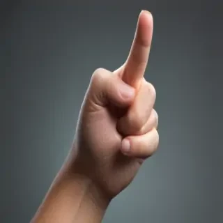 finger pointing png