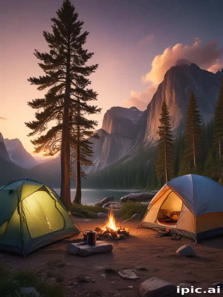 camping background pic