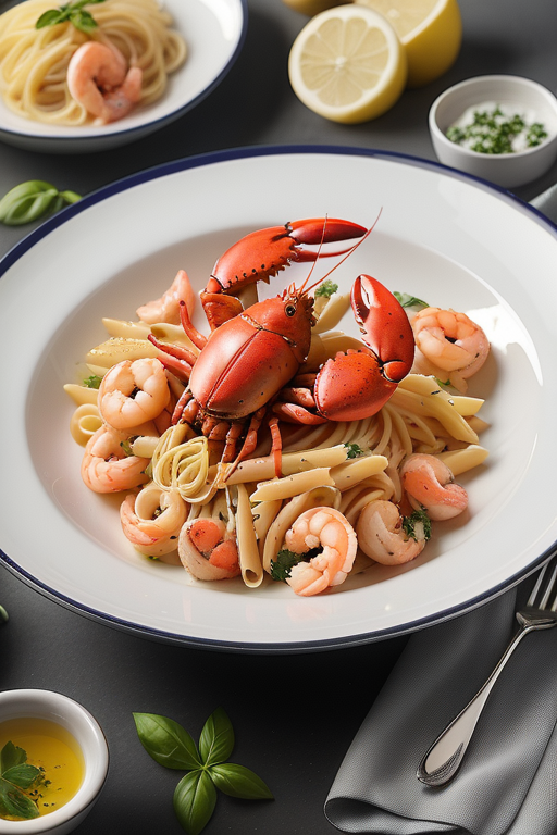 pasta with lobster and shrimp