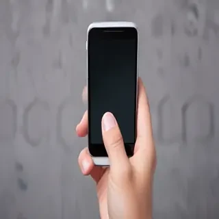 holding a phone