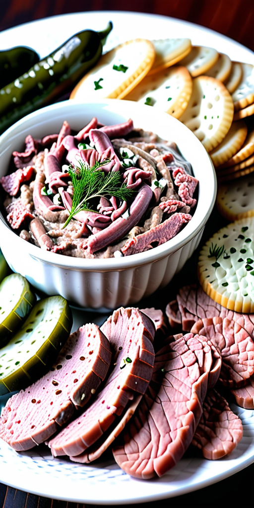 dried beef dip with dill pickles