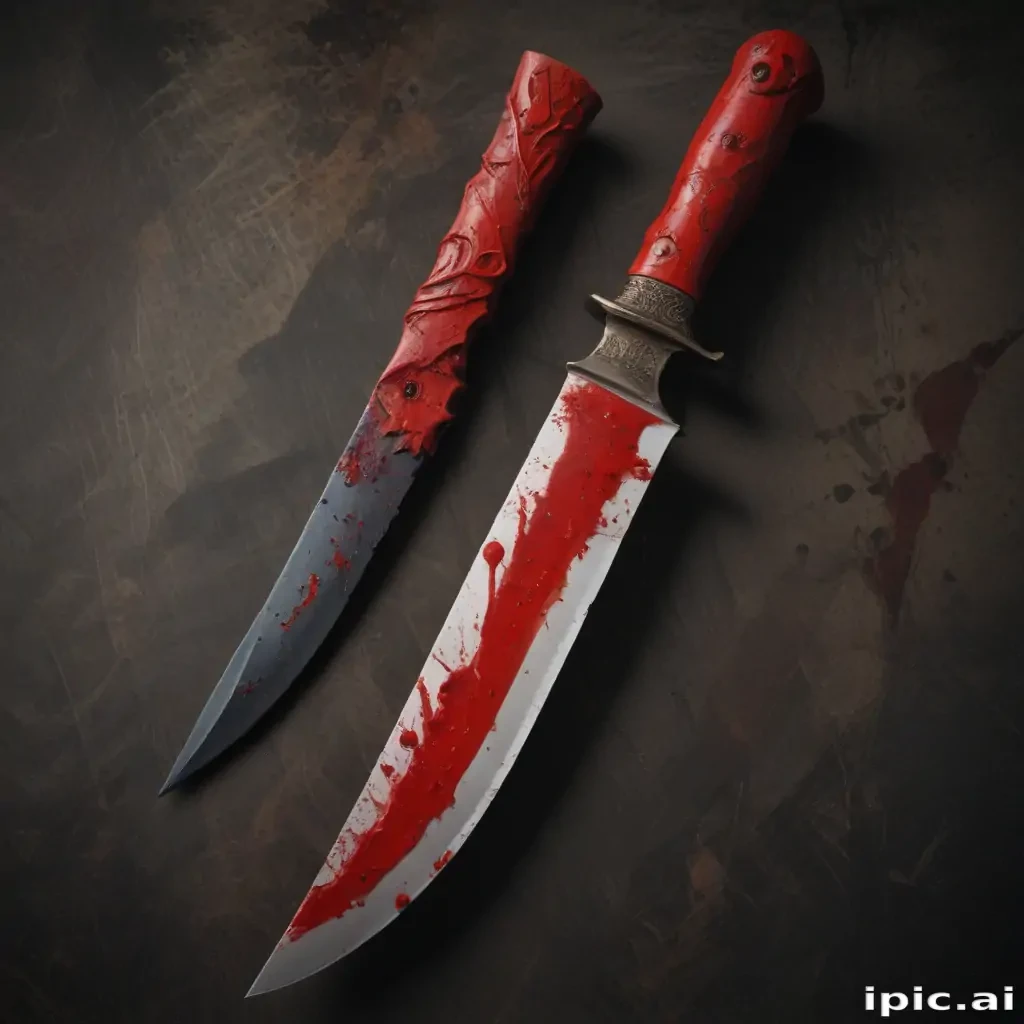 bloody knife aesthetic