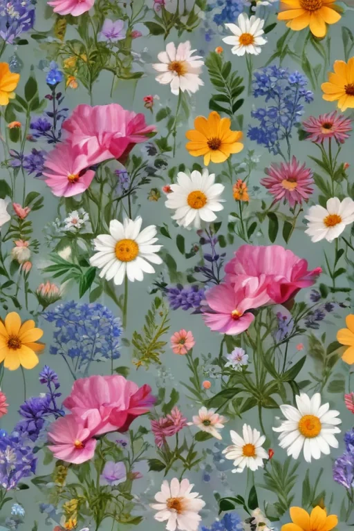 wildflowers transparent background