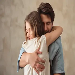 hugging png