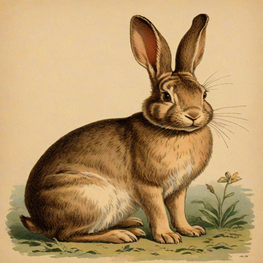 vintage rabbit images