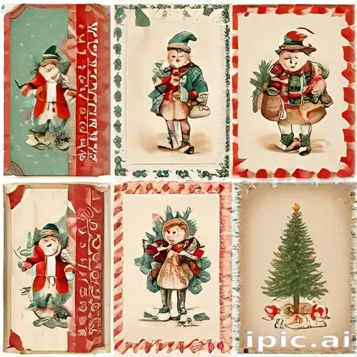 free vintage christmas printables
