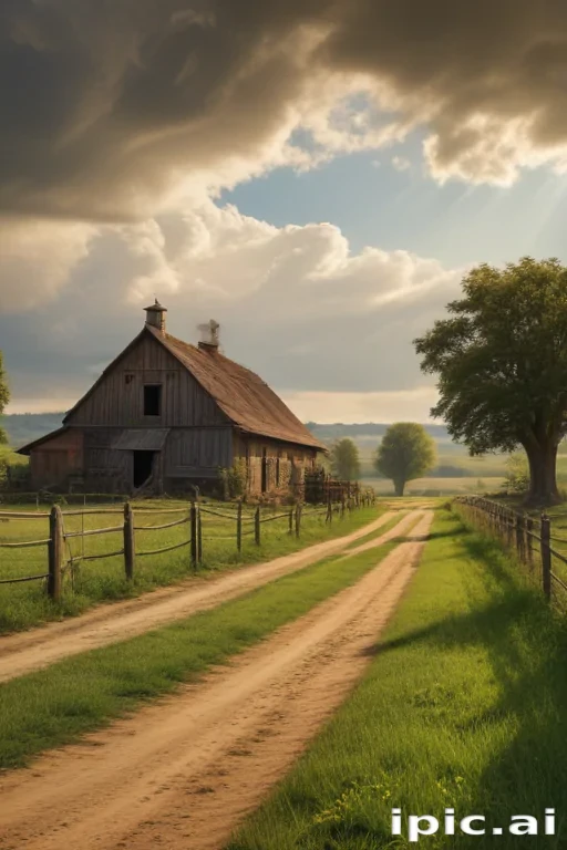 background of a farm