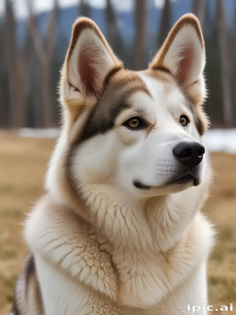 alaskan husky shepherd