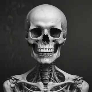 creative skeleton drawings