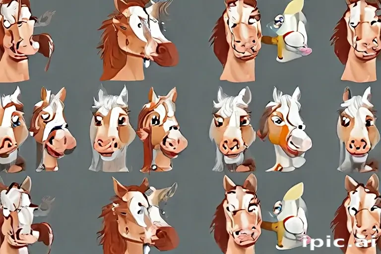 horses cartoon