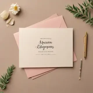 greeting card mockup
