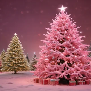 christmas wallpaper pink