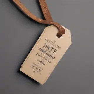 clothing tag mockup
