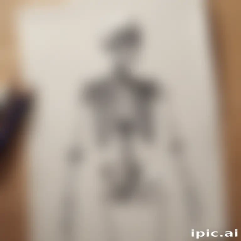 creative skeleton drawing art