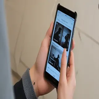 person holding phone