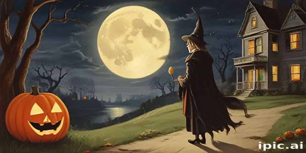 public domain vintage halloween art