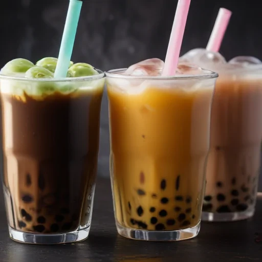 boba tea background