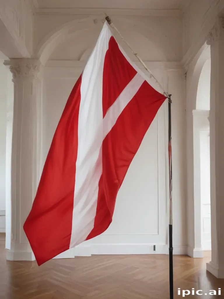 red and white flag