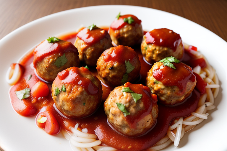 sweet and sour turkey meatballs