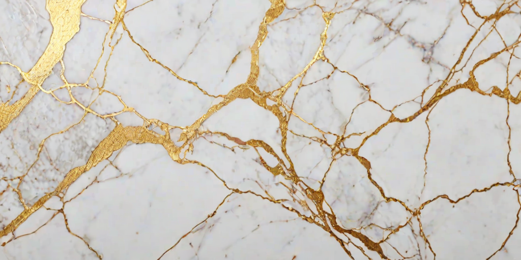 white and gold marble background