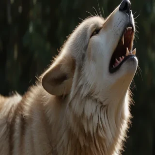 wolf howling png