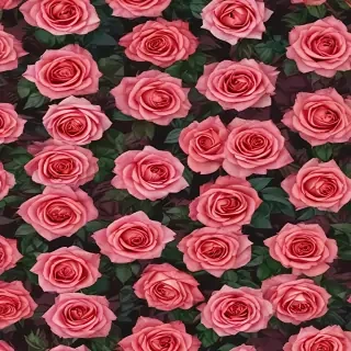 roses in background