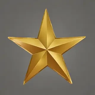 gold star sticker png