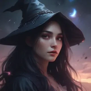 beautiful dark witch fantasy art