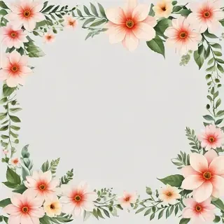 transparent flower border