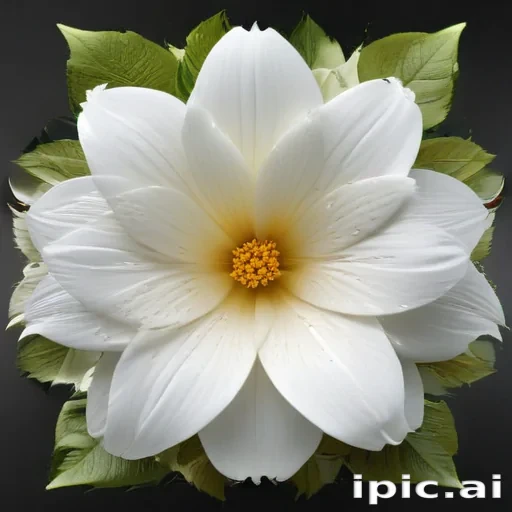 flower white bg