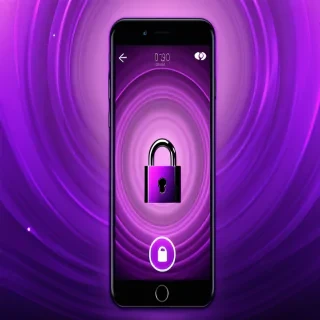purple lock screen