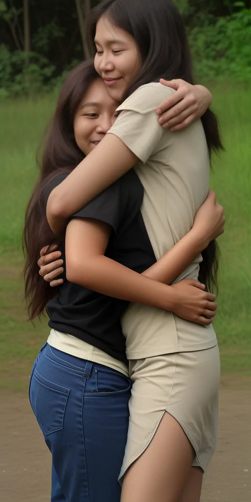 hugging png