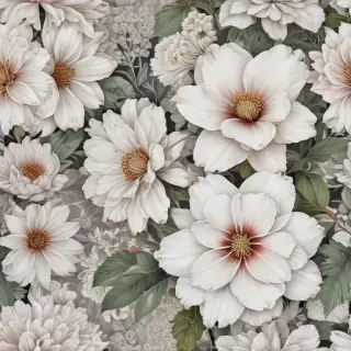 line work flowers