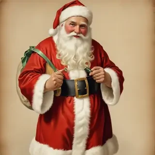vintage santa images free