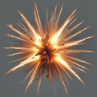 transparent explosion