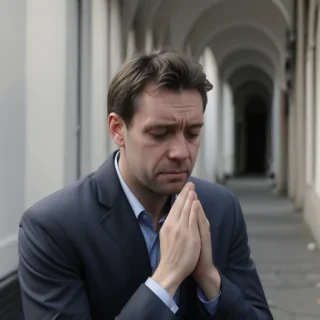 man in sad