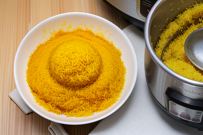 turmeric rice in rice cooker