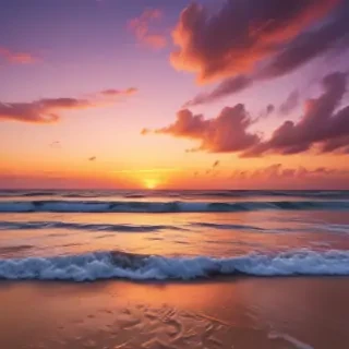 sunset on the beach backgrounds