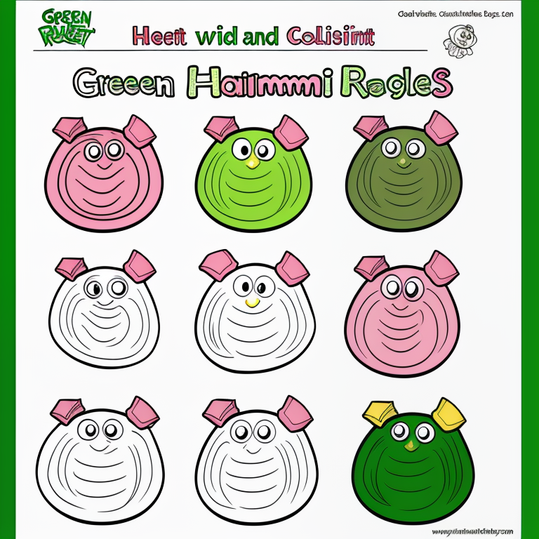 green eggs and ham coloring sheet