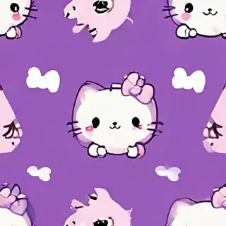 kawaii cute purple wallpaper